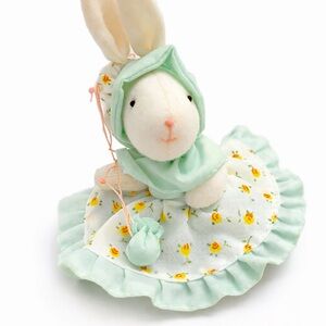 Vintage Russ Berrie Easter Bunny Mini Cloth Doll 3,5ʼʼ